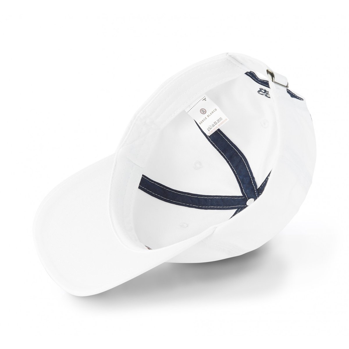 Casquette Baseball coton blanc, SERGE BLANCO