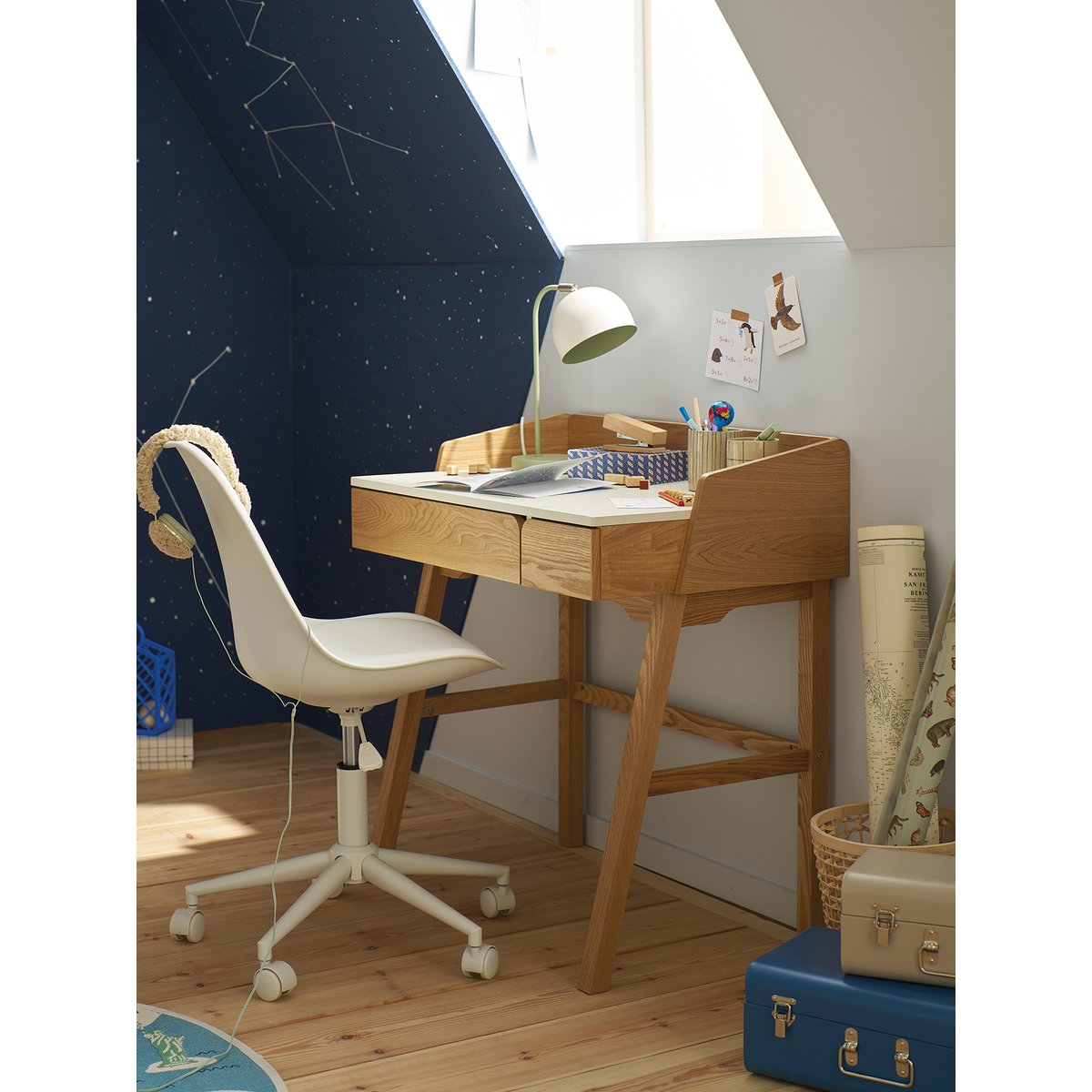 Bureau primaire Vintage blanc, VERTBAUDET