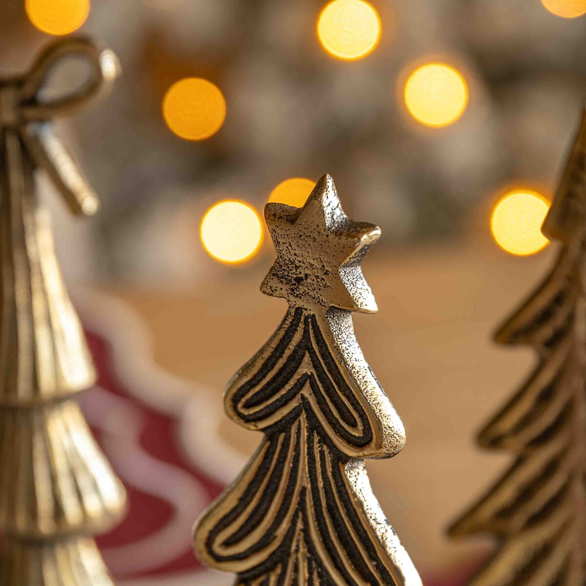 Set of 3 Heritage Tree Ornaments in Gold gold-coloured, ÉDITÉ