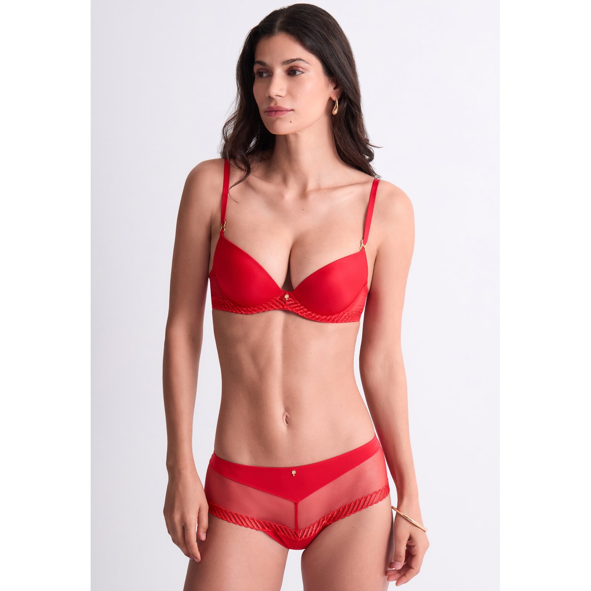 Shorty Sheer Emotion. rouge, AUBADE