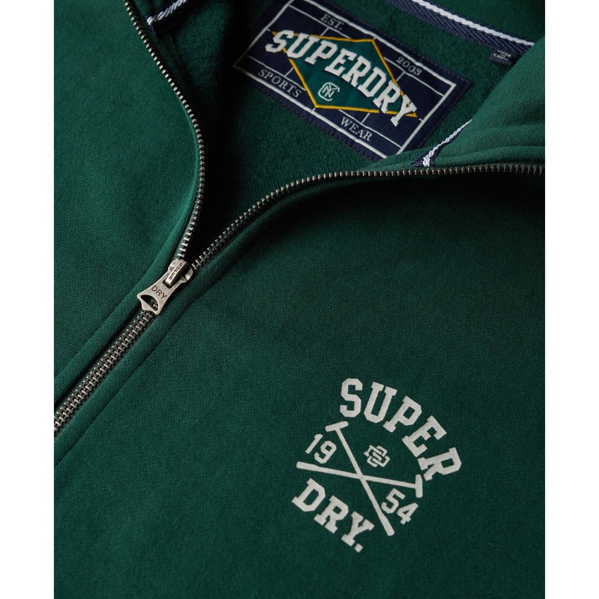 Veste de Survêtement Athletic Club vert émail, SUPERDRY