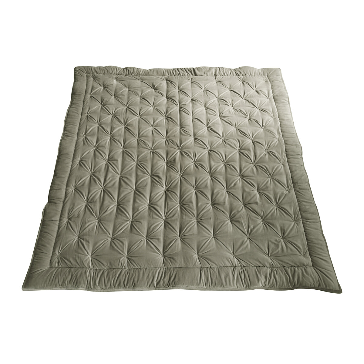 Luxury Tufted Cotton Blend Velvet Bedspread neutral, ÉDITÉ