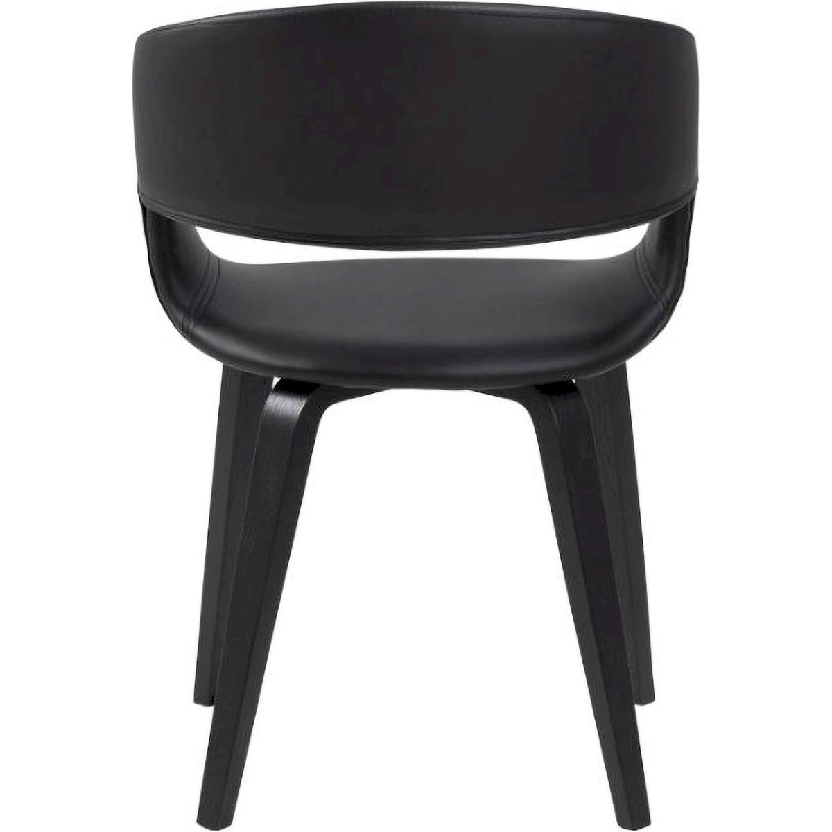 Chaise avec accoudoirs DROKAN noir, RECOLLECTION