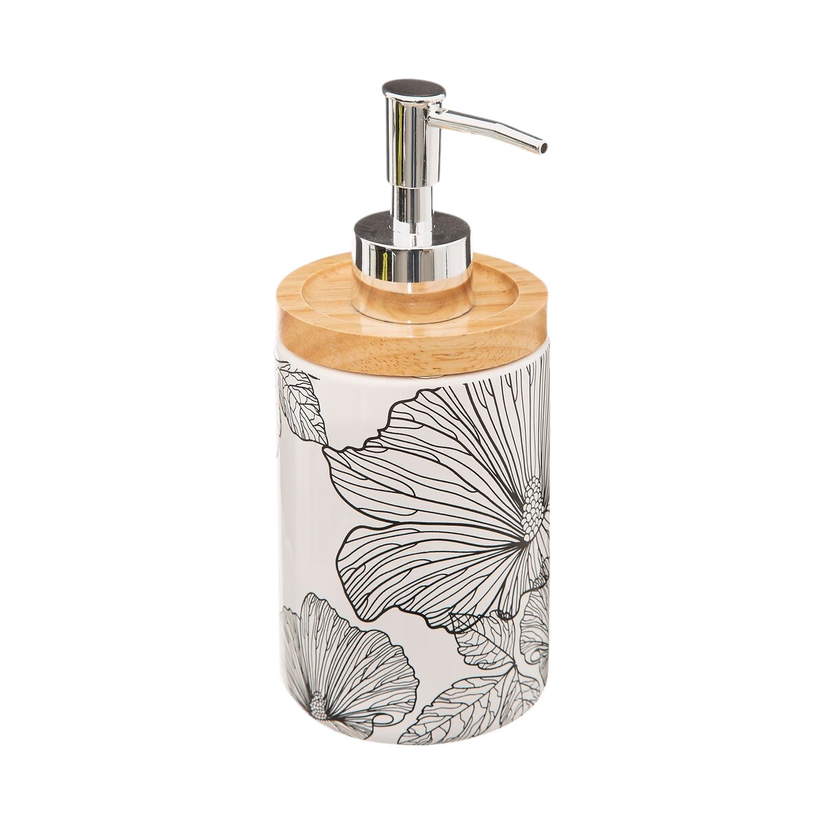 Distributeur de savon Envole de fleur blanc, EDEN