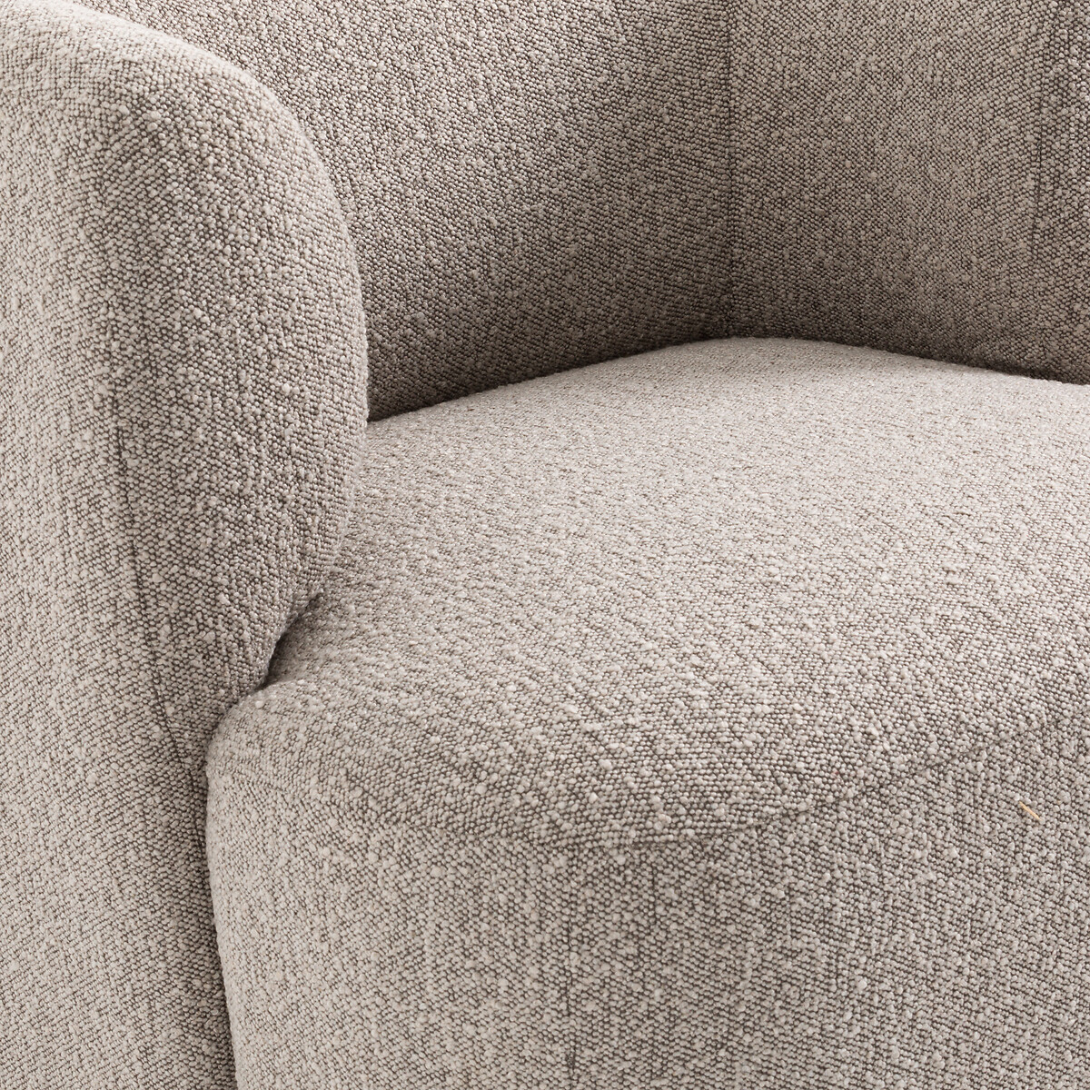 Fauteuil bouclette, Nidou gris chiné, LA REDOUTE INTERIEURS