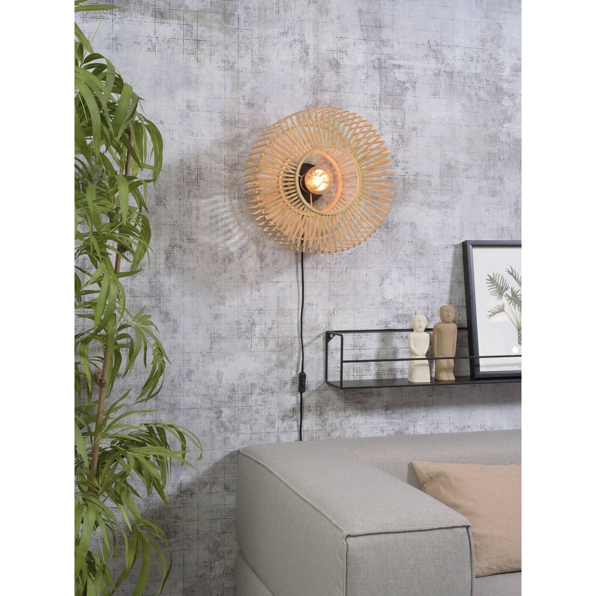 Applique Bambou BROMO naturel, GOOD & MOJO
