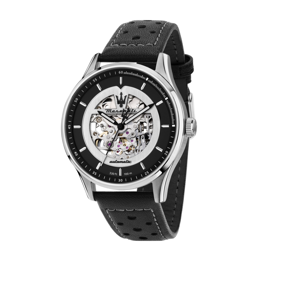 Montre Analogique  SORPASSO argenté argenté noir, MASERATI