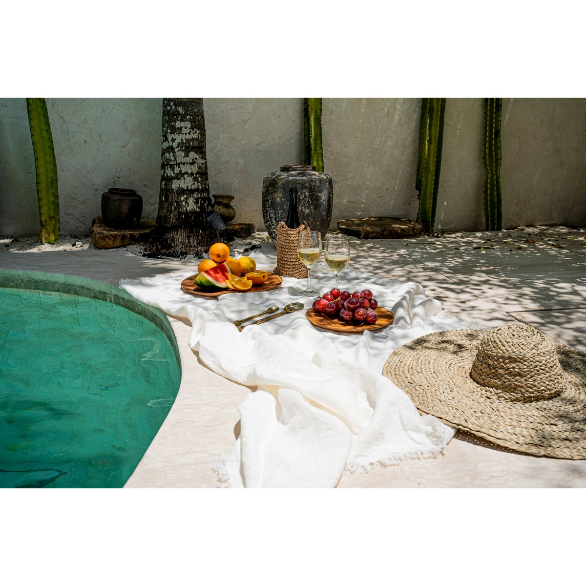 Nappe en lin LINEN blanc, BAZAR BIZAR