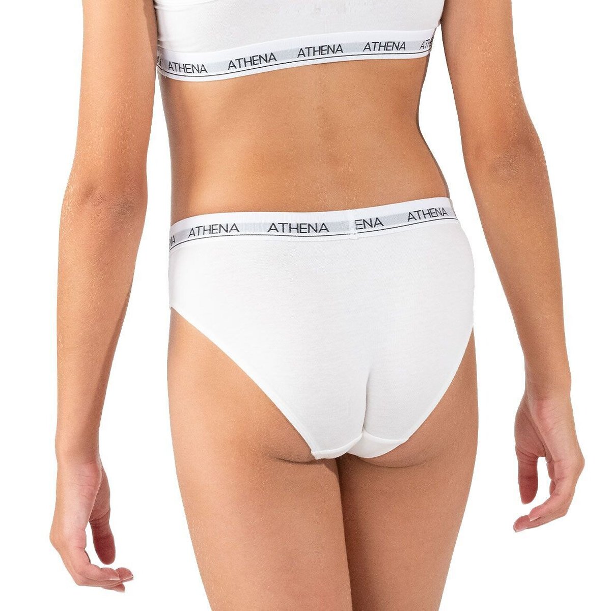 Pack of 2 Ultra Soft Briefs white + blue, ATHENA