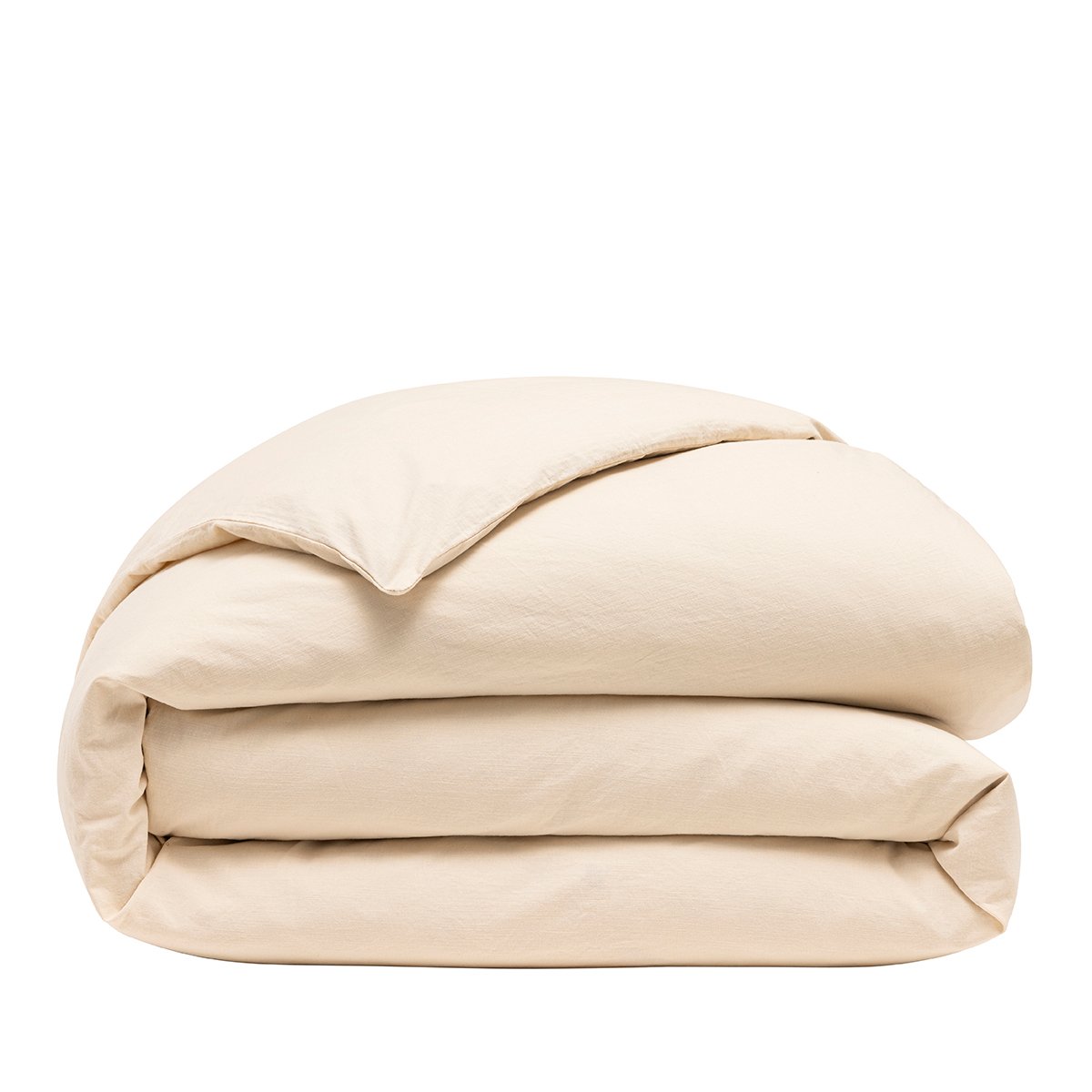 Housse de couette en Coton, ECLAT amande, LE JACQUARD FRANCAIS
