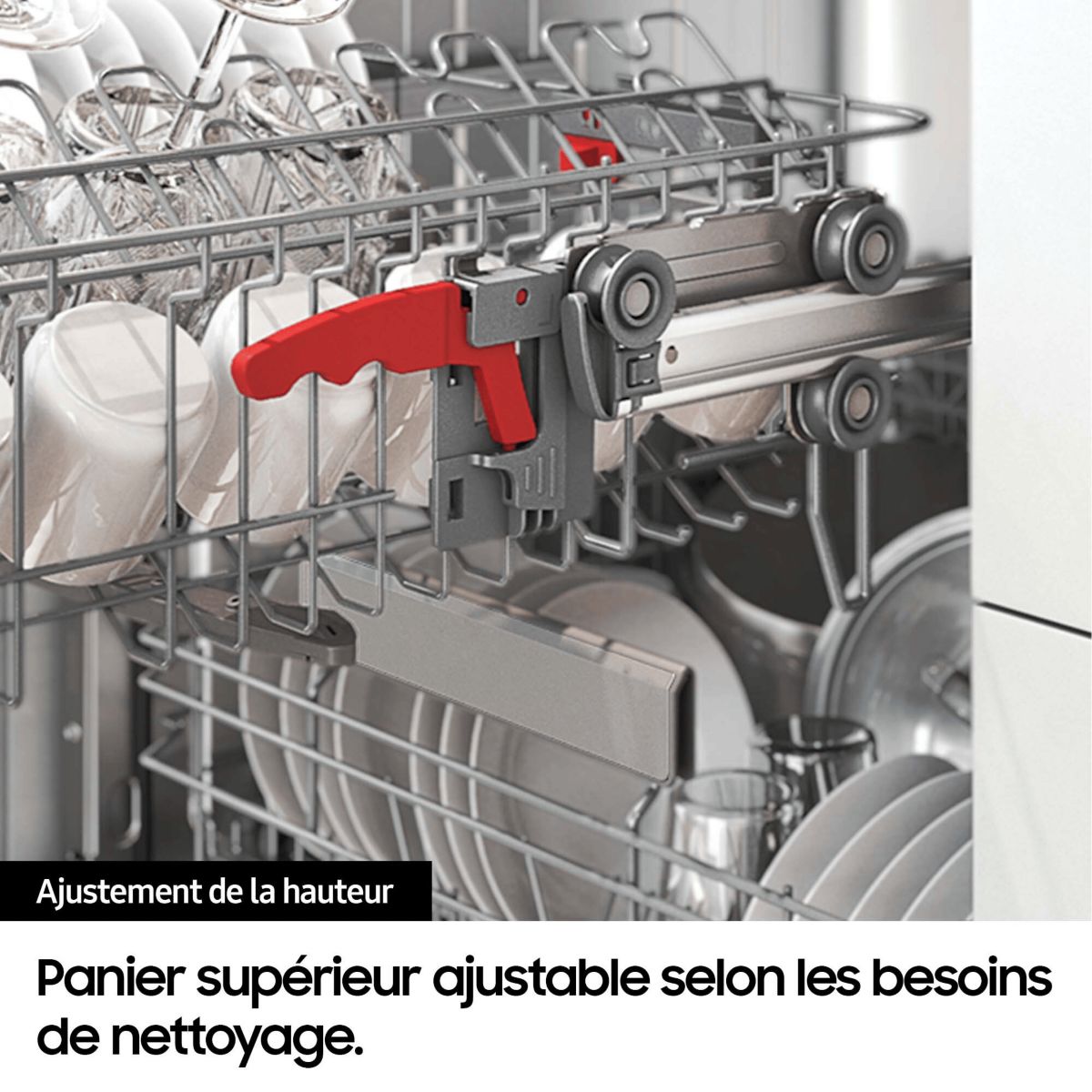Lave vaisselle 60 cm DW70H73YCFRU1 inox, SAMSUNG