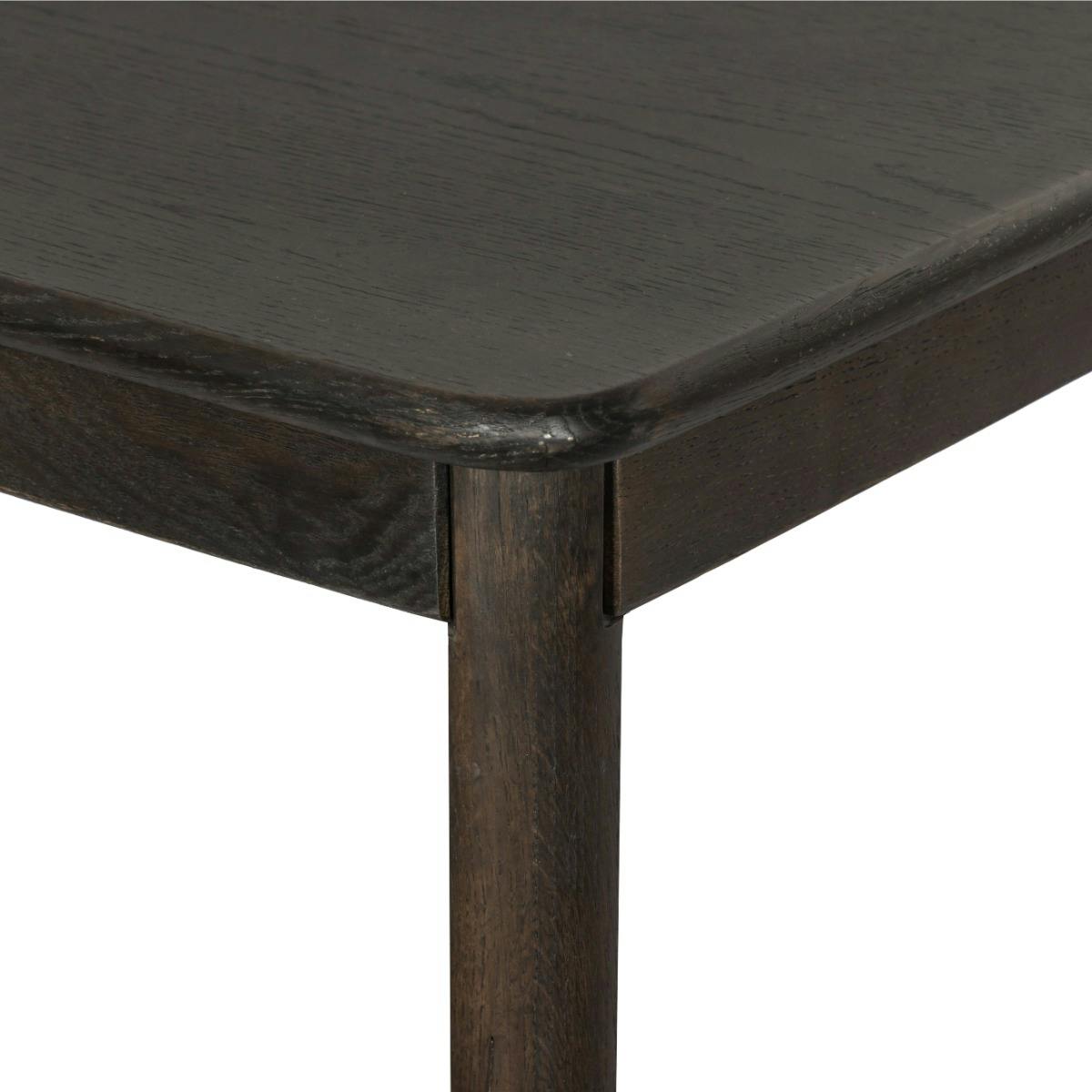 Table à manger moderne 8/10 places en chêne LOREN bois foncé, PIER IMPORT