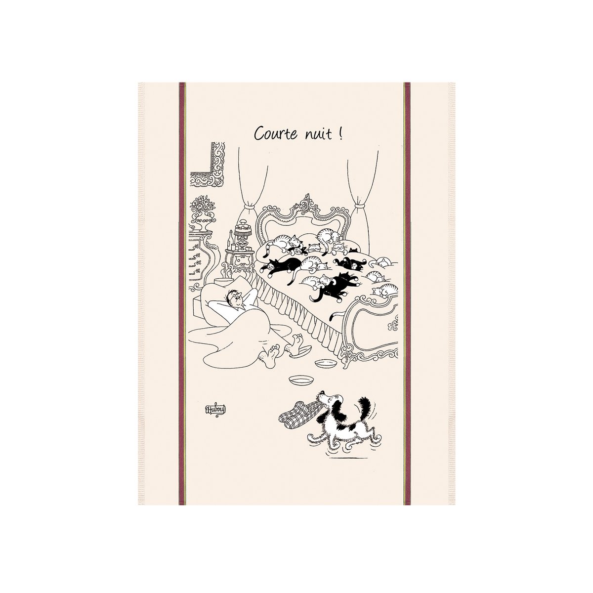 Grand torchon Dubout Courte nuit ecru, WINKLER