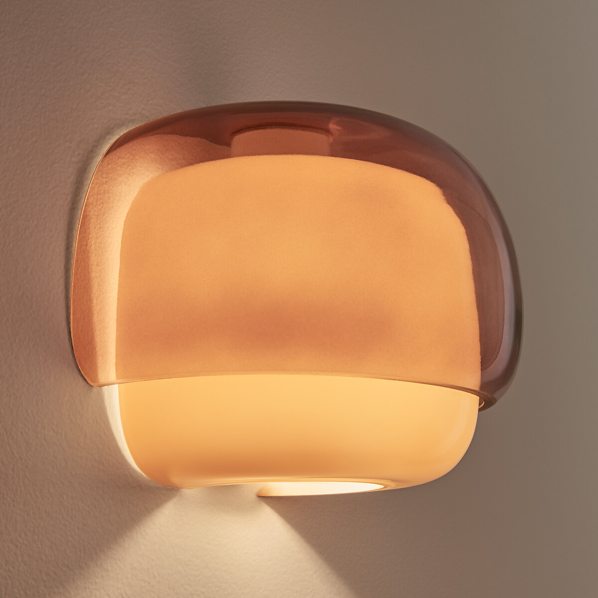 Wandleuchte aus farbigem Glas, KINOKO nude, LA REDOUTE INTERIEURS