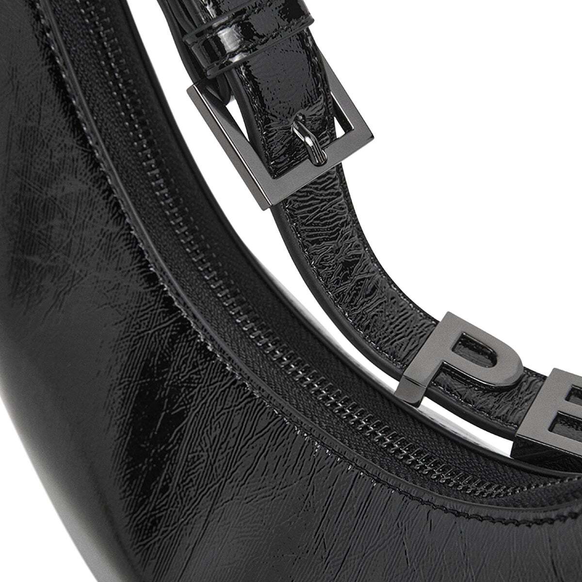 Sac Demi-Lune Effet Cuir noir, PEPE JEANS