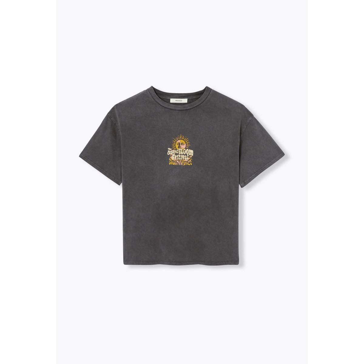 T-shirt message cosmic bloom gris, PROMOD