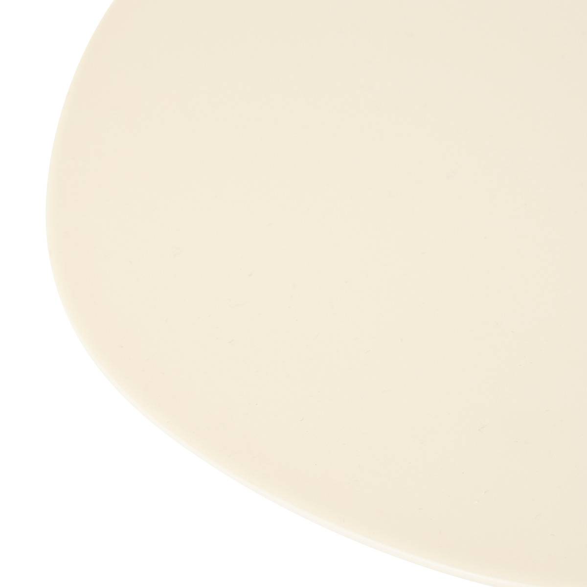 Table d'appoint en métal plateau organique SORA beige, ATMOSPHERA