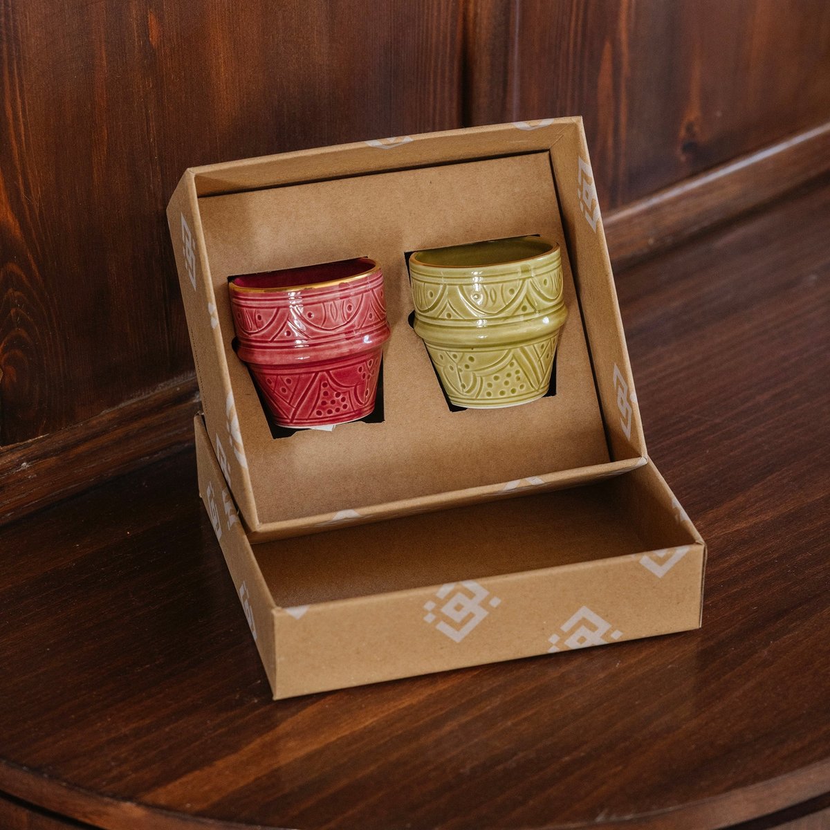 Lot de 2 tasses beldi EMPREINTE multicouleur, CHABI CHIC