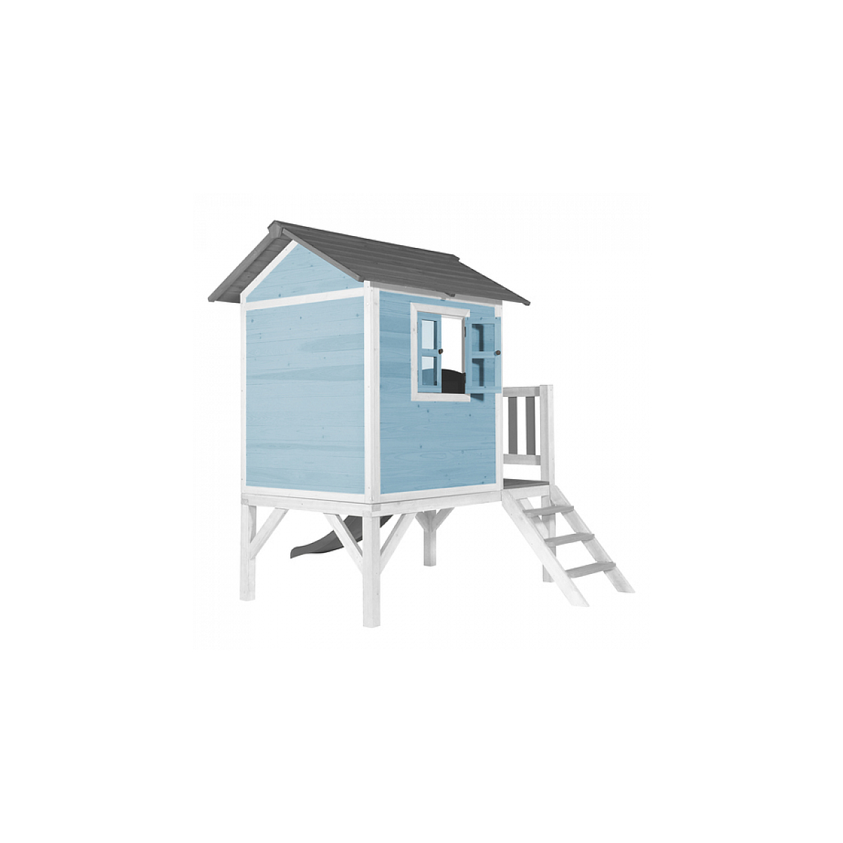 AXI Beach Lodge XL Maisonnette Caribbean Bleu Toboggan Gris couleur unique, AXI HOUSE