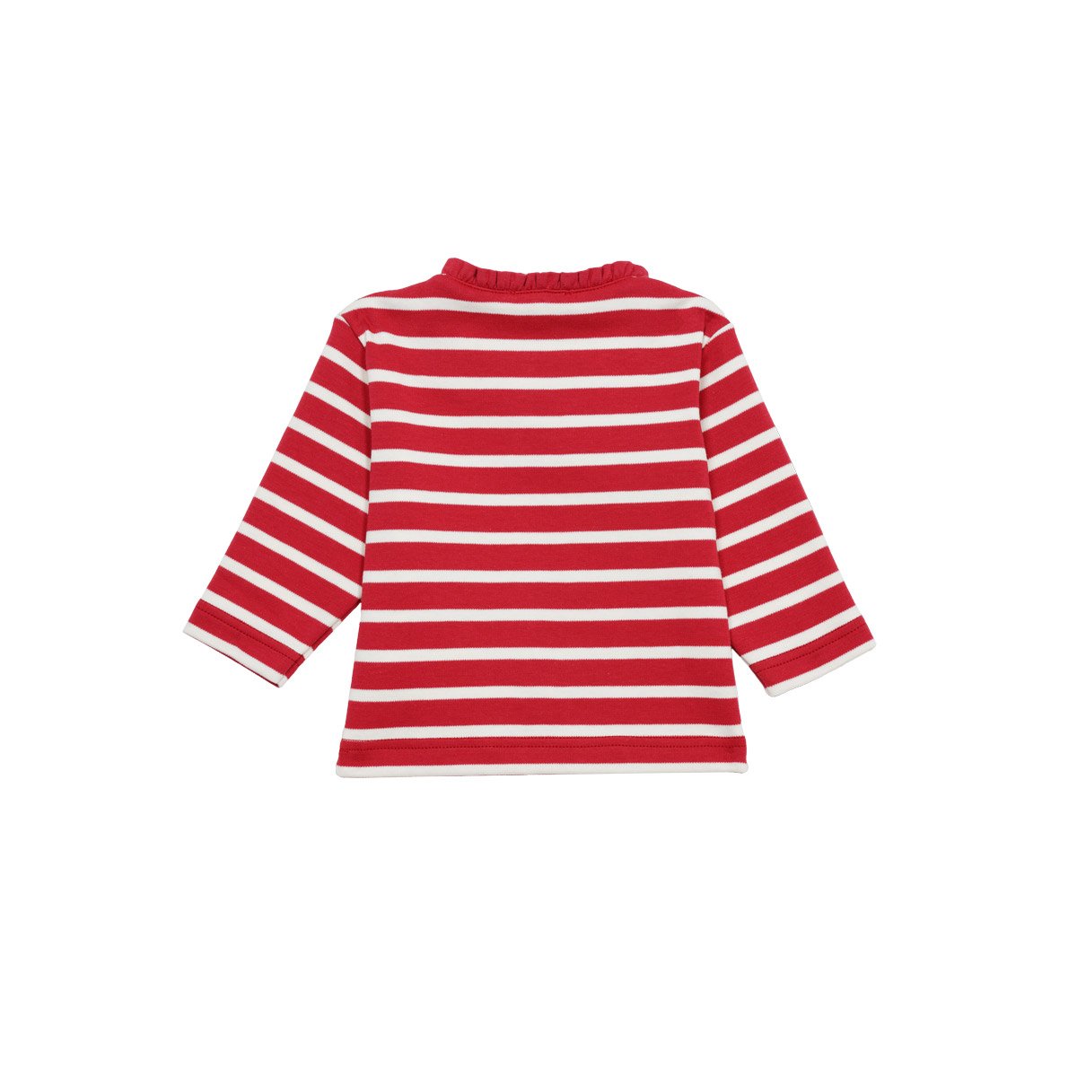 Marinière col boutonné en coton épais BABY vernis/nature, ARMOR-LUX