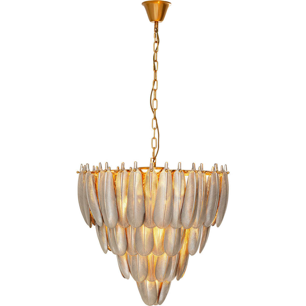 Suspension Feather Glow Ø60cm argent, KARE DESIGN