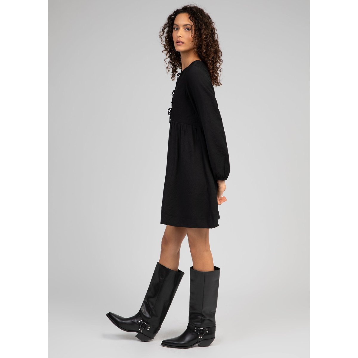 Robe Courte MANDILLA noir, AN'GE
