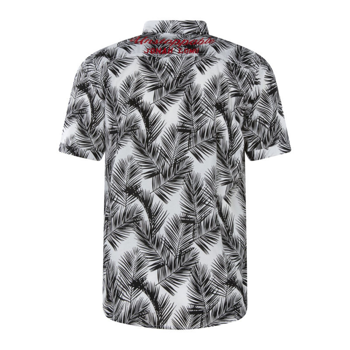 Chemise blanche en coton avec des motifs une coupe droite et un col boutonné blanche, RUCKFIELD