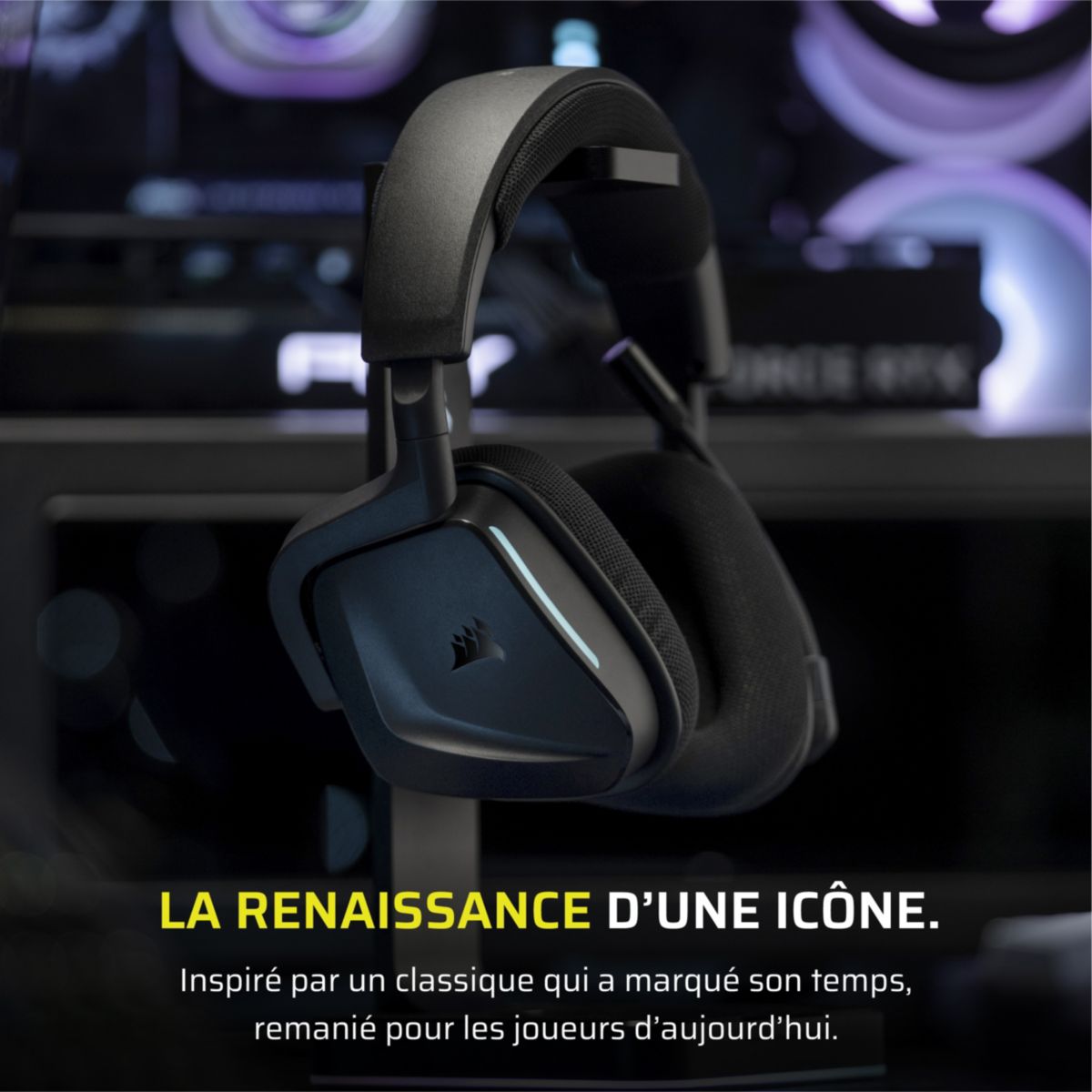 Casque gamer VOID ELITE V2 SANS FIL Carbon noir, CORSAIR