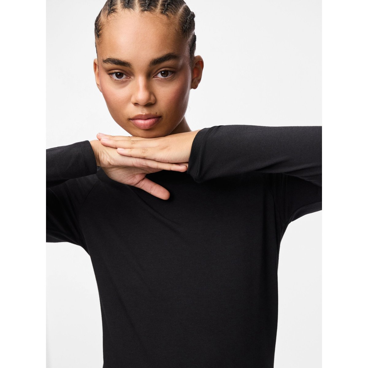 Top À Manches Longues noir - black, PIECES