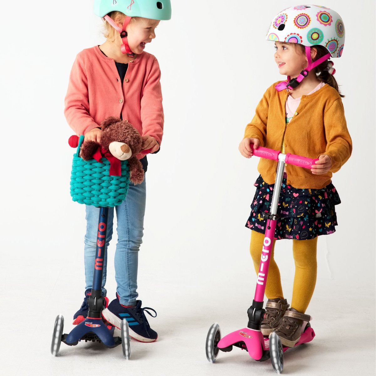Mini Micro Deluxe pliable LED - marine rose, MICRO MOBILITY