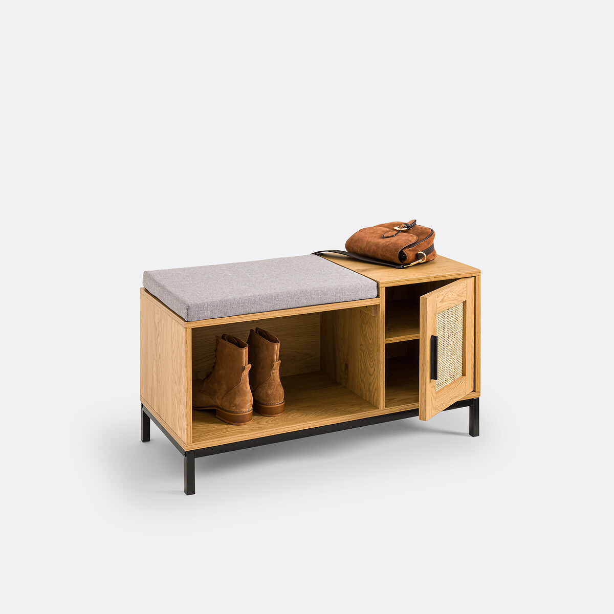 Banc de rangement Noska naturel, SO'HOME