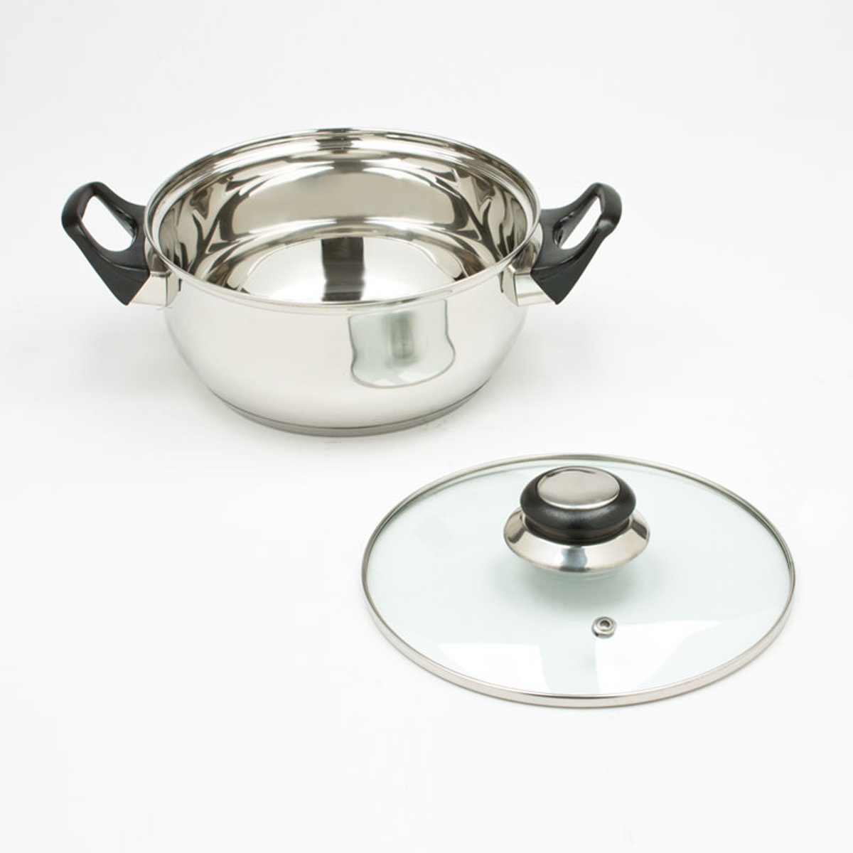 Faitout 20 cm inox induction argent / métallique, TREND'UP
