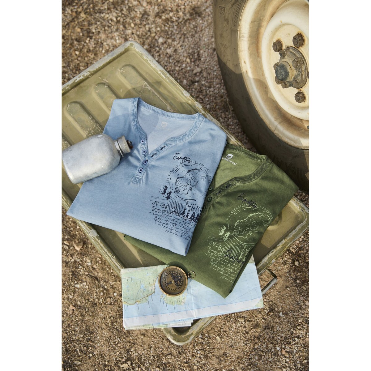 T-shirt GODBERT bleu clair, JAN VANDERSTORM