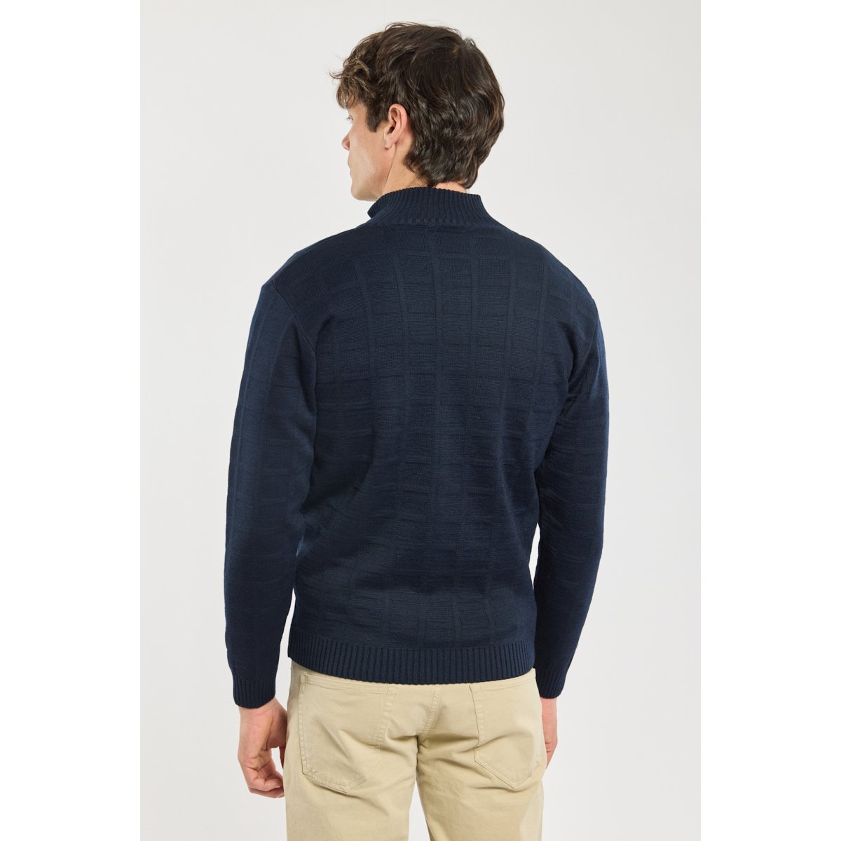 Cardigan zippé Bérac amiral, GUY DE BERAC