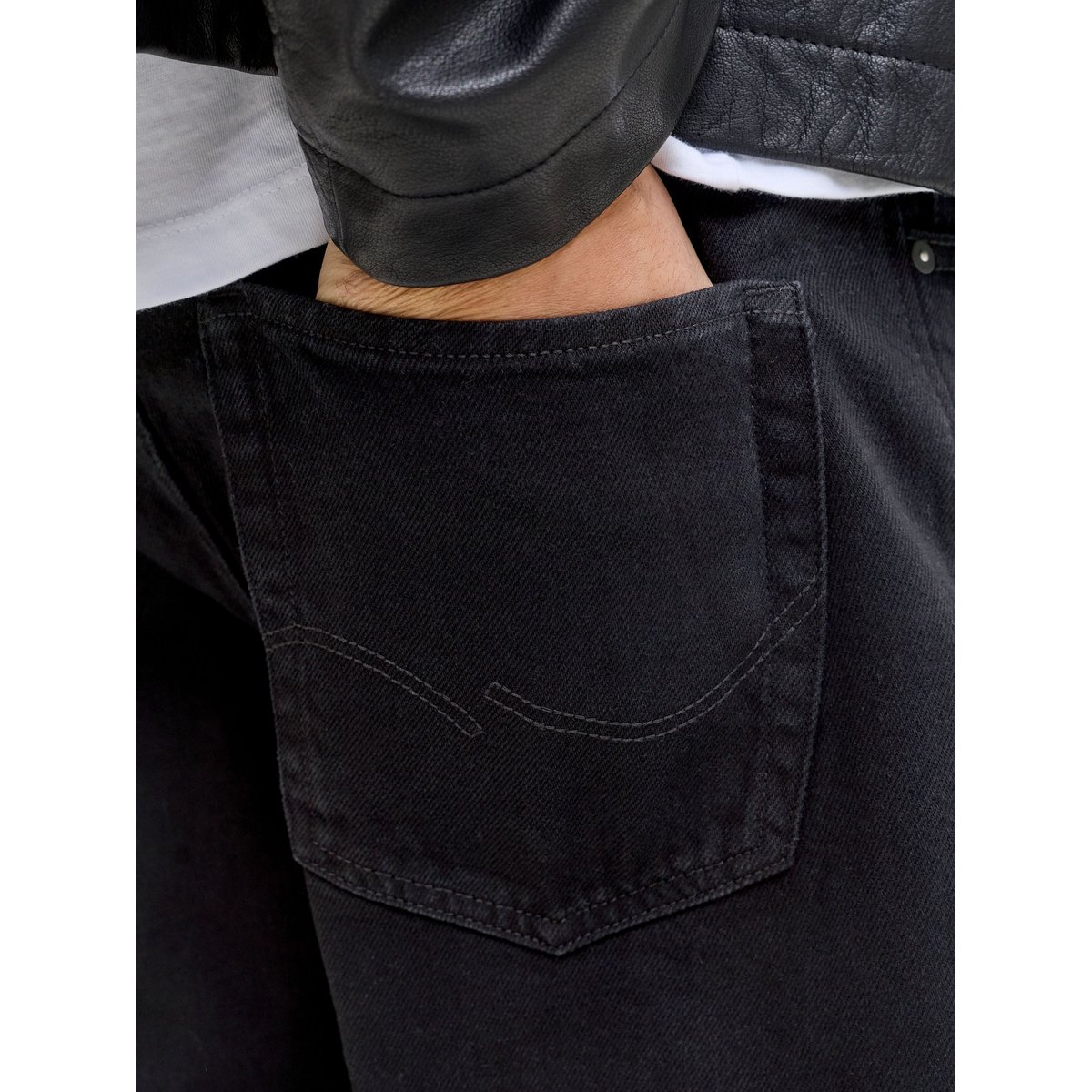 Jean À Coupe Ample black denim, JACK & JONES