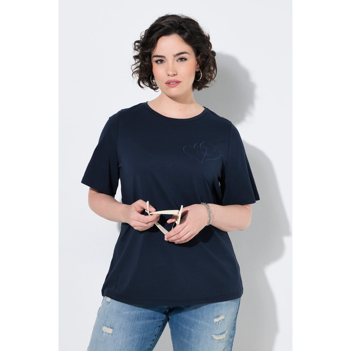 T-shirt avec applications marine, ULLA POPKEN