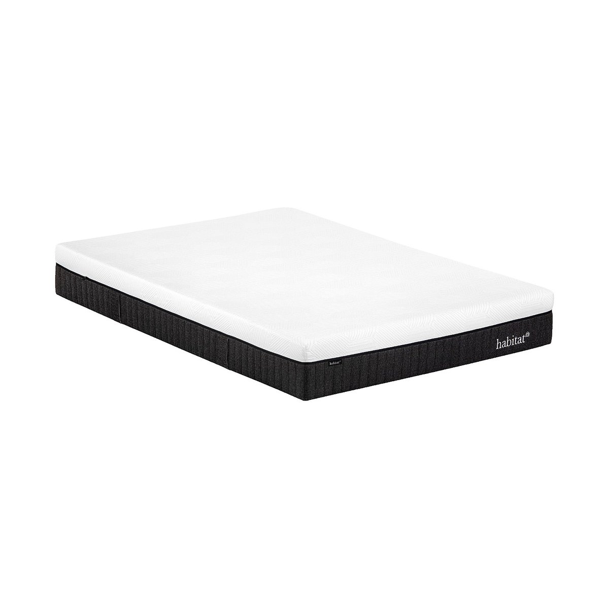 Matelas classique polyester HYBRIDE GENESE blanc, HABITAT