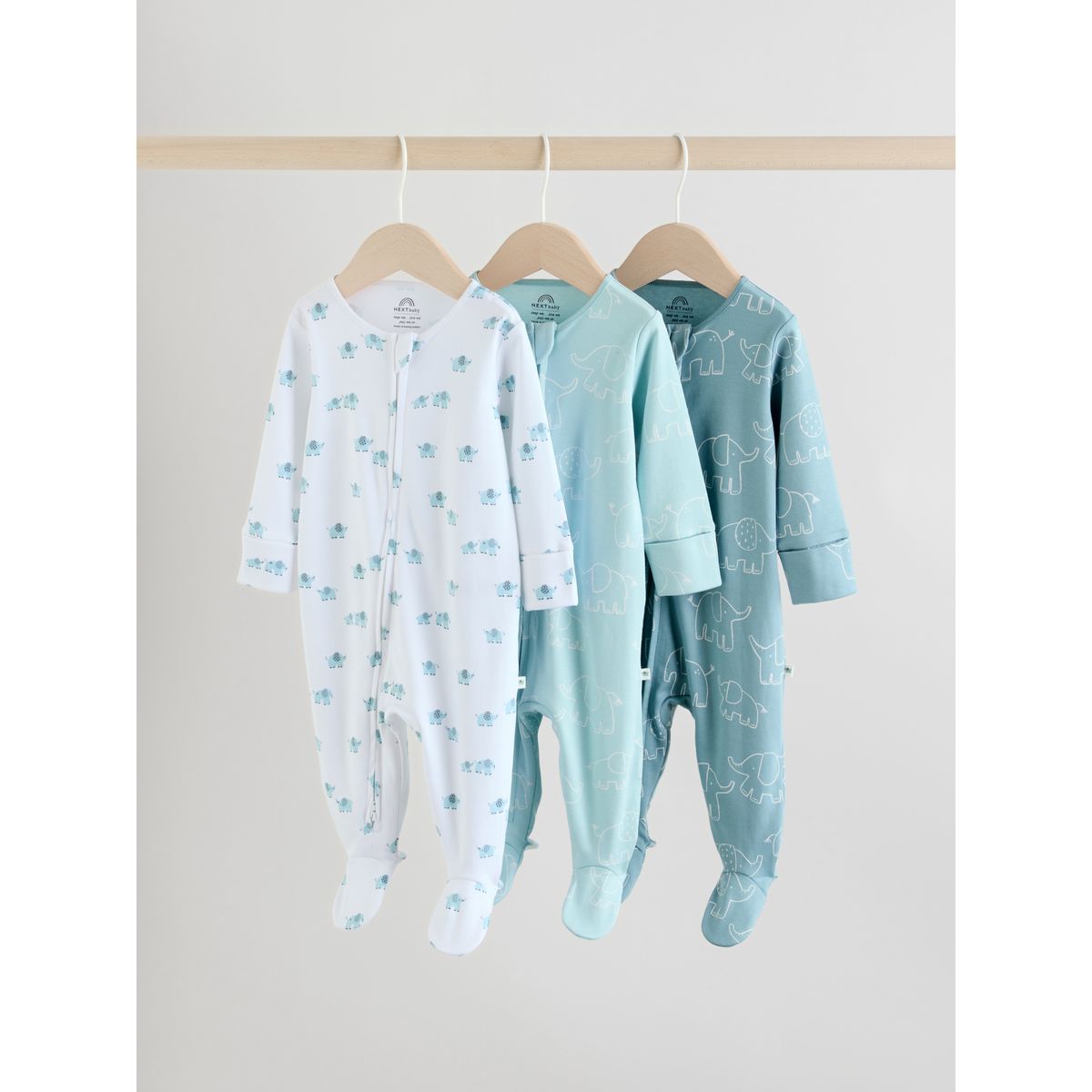 Dors-bien éléphant, lot de 3 bleu, NEXT
