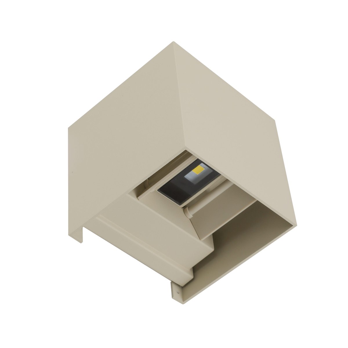 Applique LED jeux de lumière en aluminium, ROXBURY jaune / doré, INSPIRE