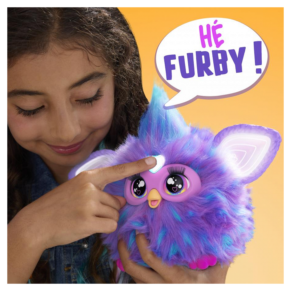 Furby violet peluche interactive couleur unique, HASBRO