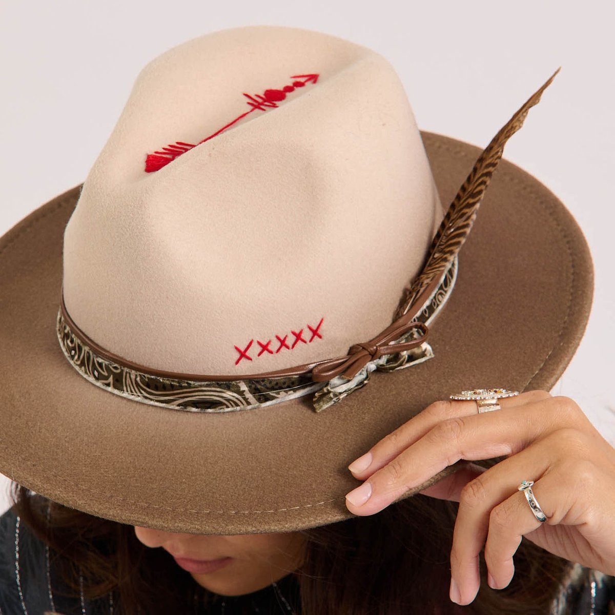 Chapeau en feutrine réglable BOYCE blanc, WILD