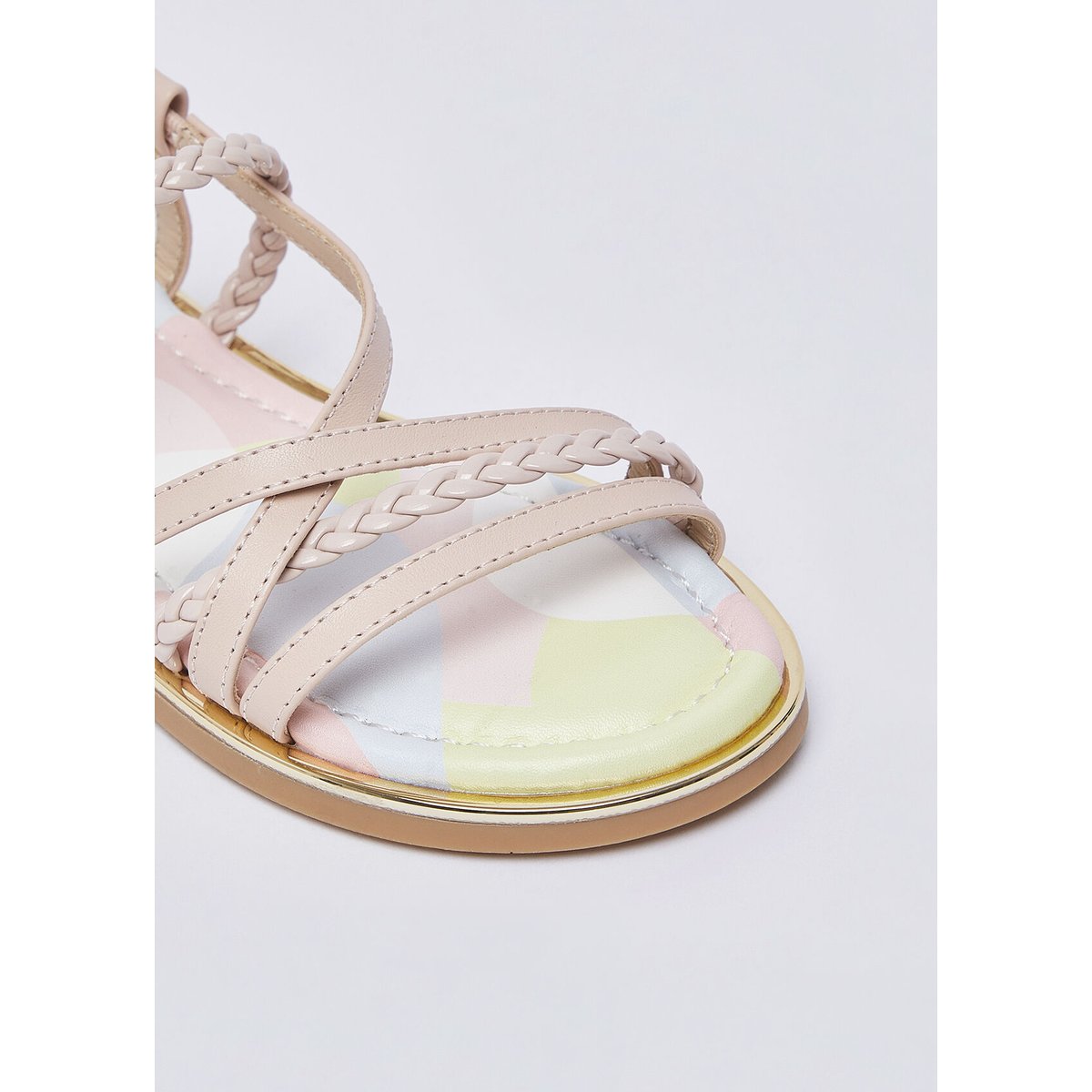Sandales avec lanières tressées rose, LIU JO