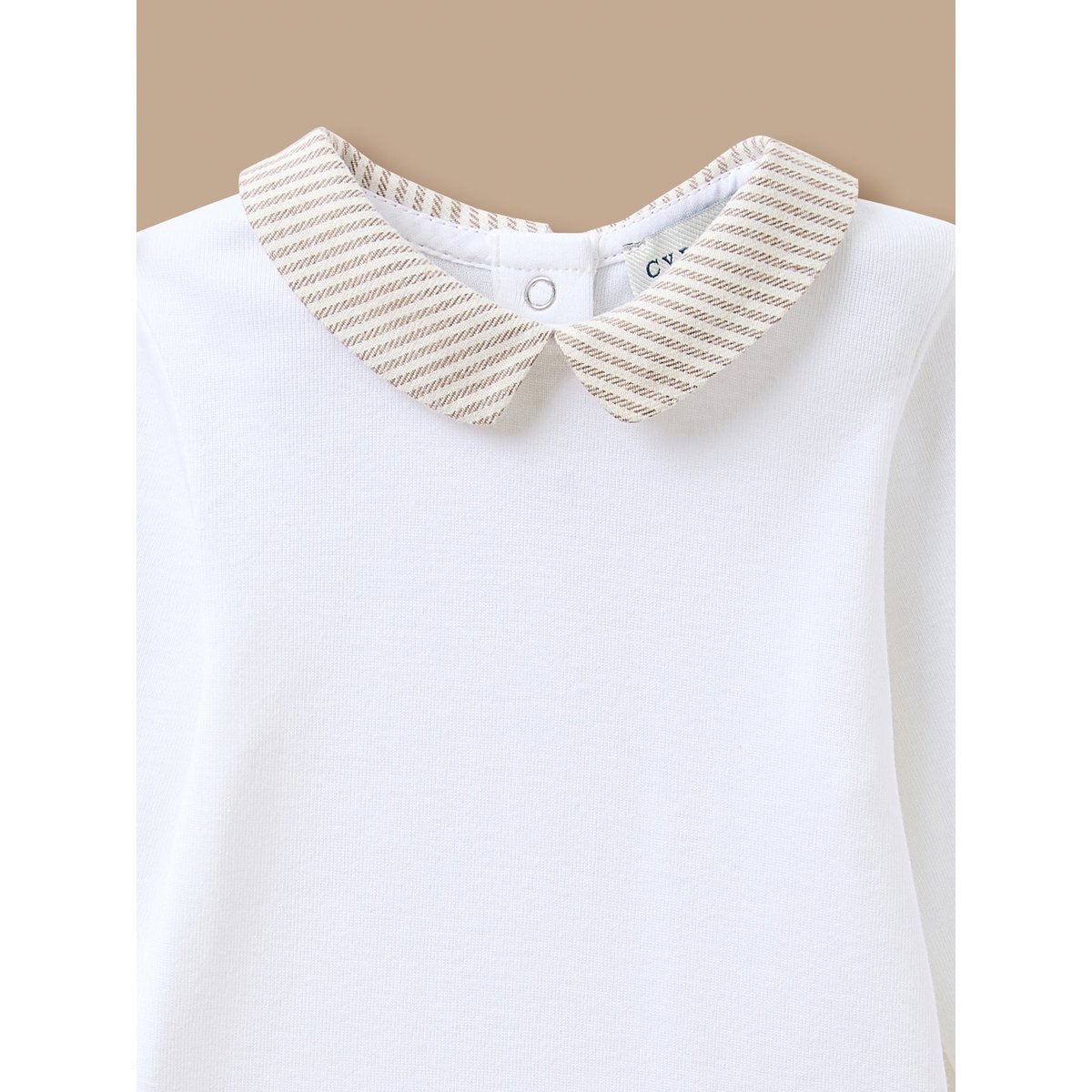 Body col rayé rayure marron/ecru, CYRILLUS