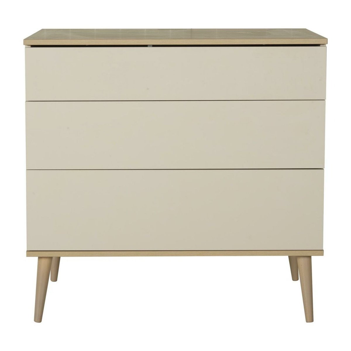 Commode 3 tiroirs beige flow, QUAX