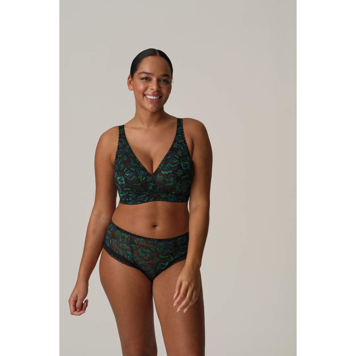 String luxueux SAN ANGEL multicolor - peacock feather, PRIMADONNA