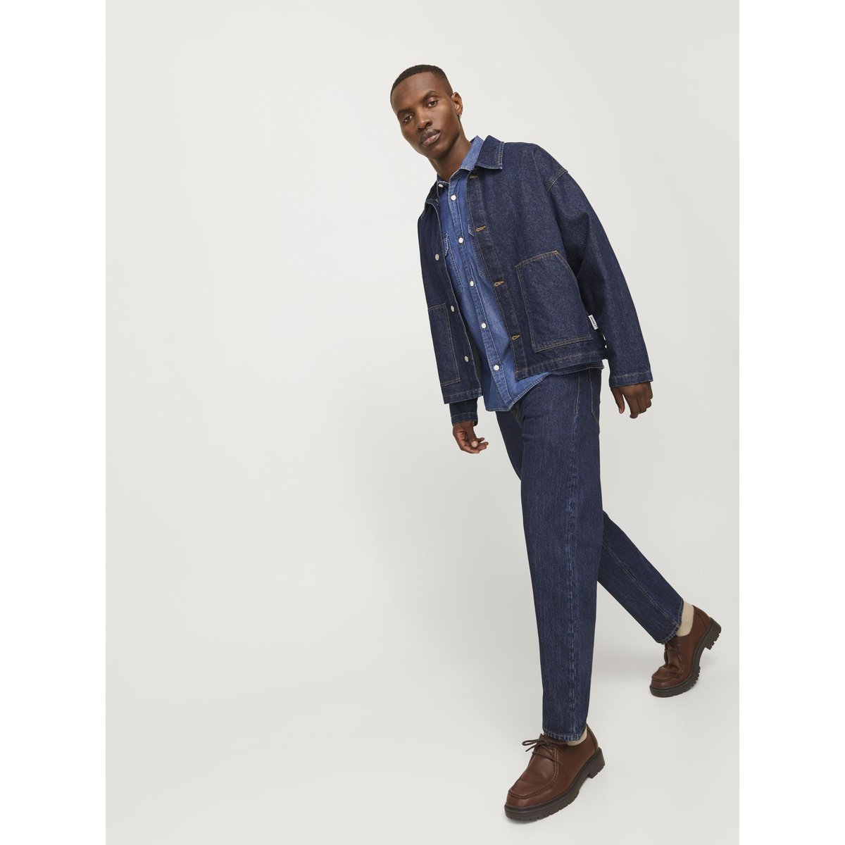 Jean À Coupe Ample blue denim, JACK & JONES