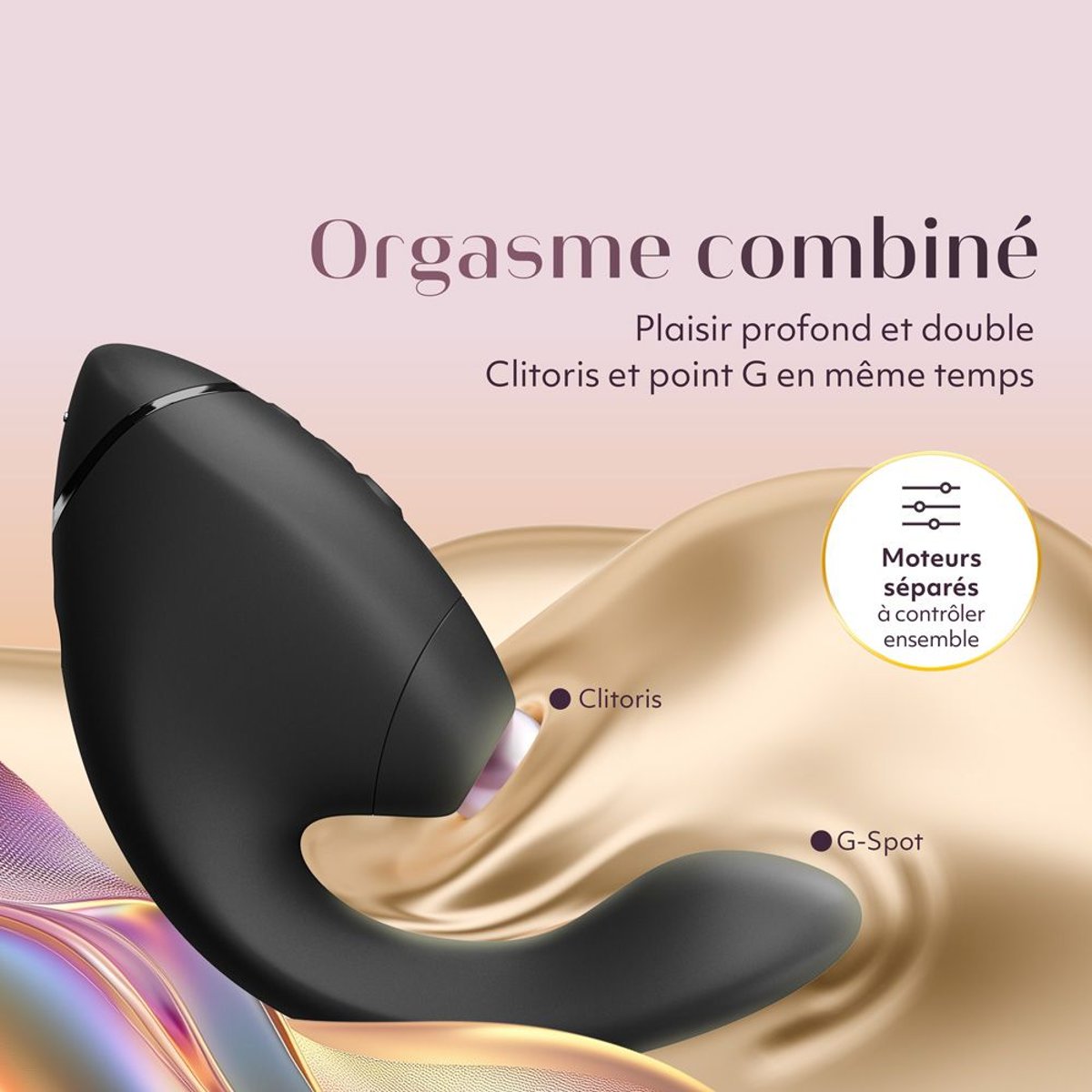 Stimulateur Clitoridien Next Duo 2 noir, WOMANIZER