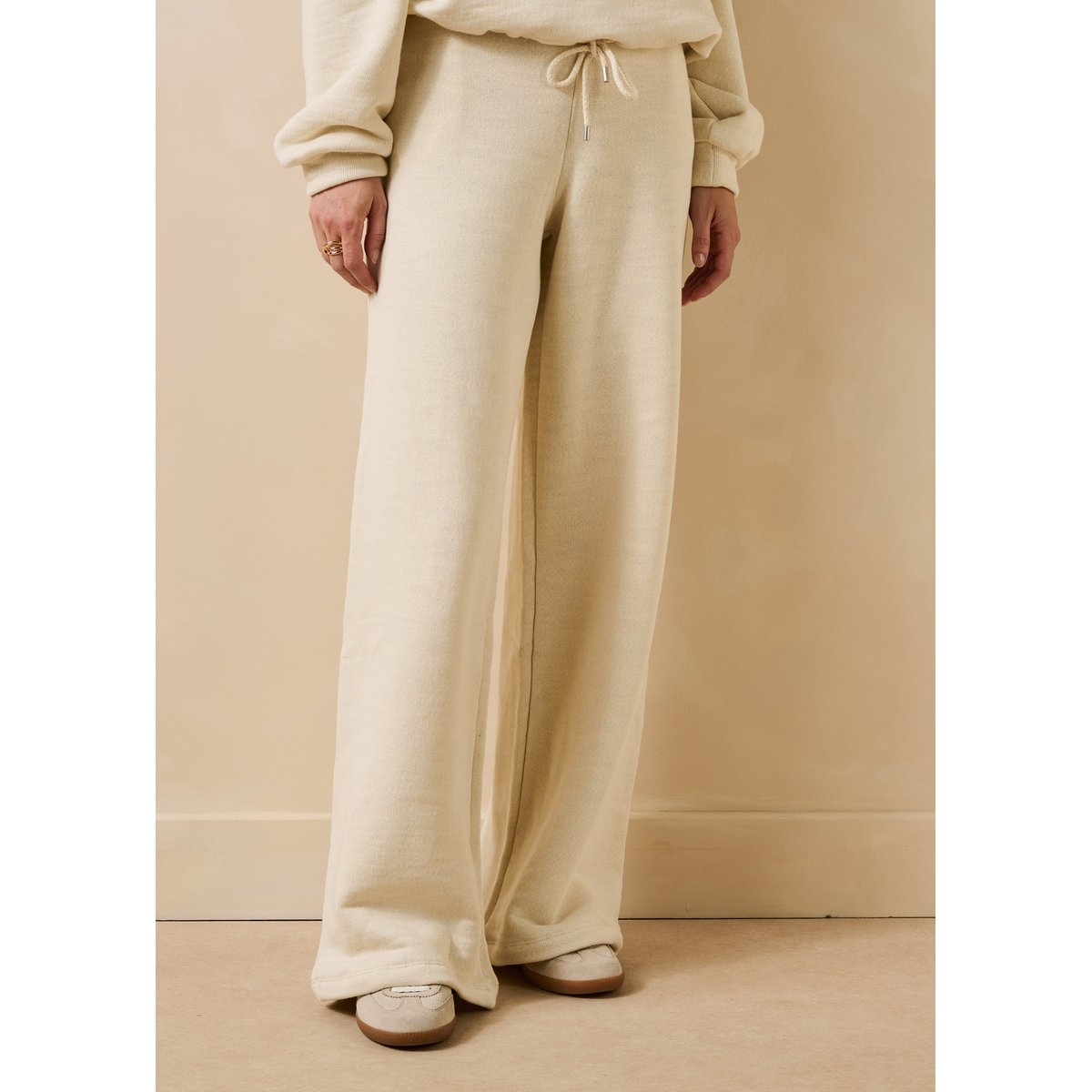 Pantalon large en coton biologique ecru, LA FEE MARABOUTEE