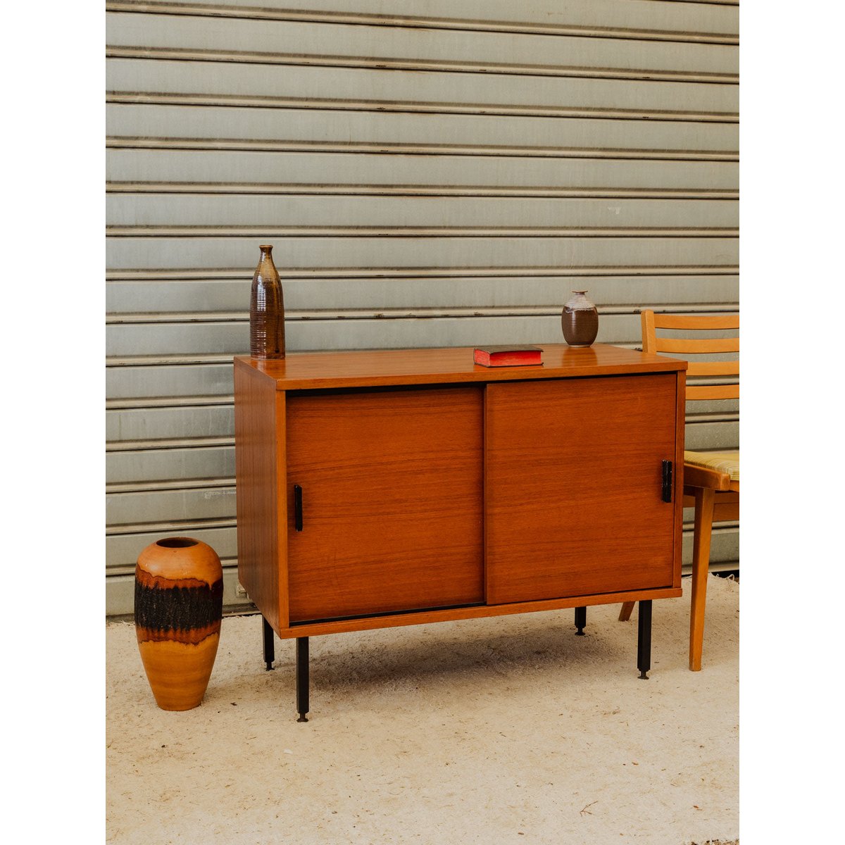 Buffet en bois Gustave N°1652 - Bon état bois foncé, DEBONGOUT