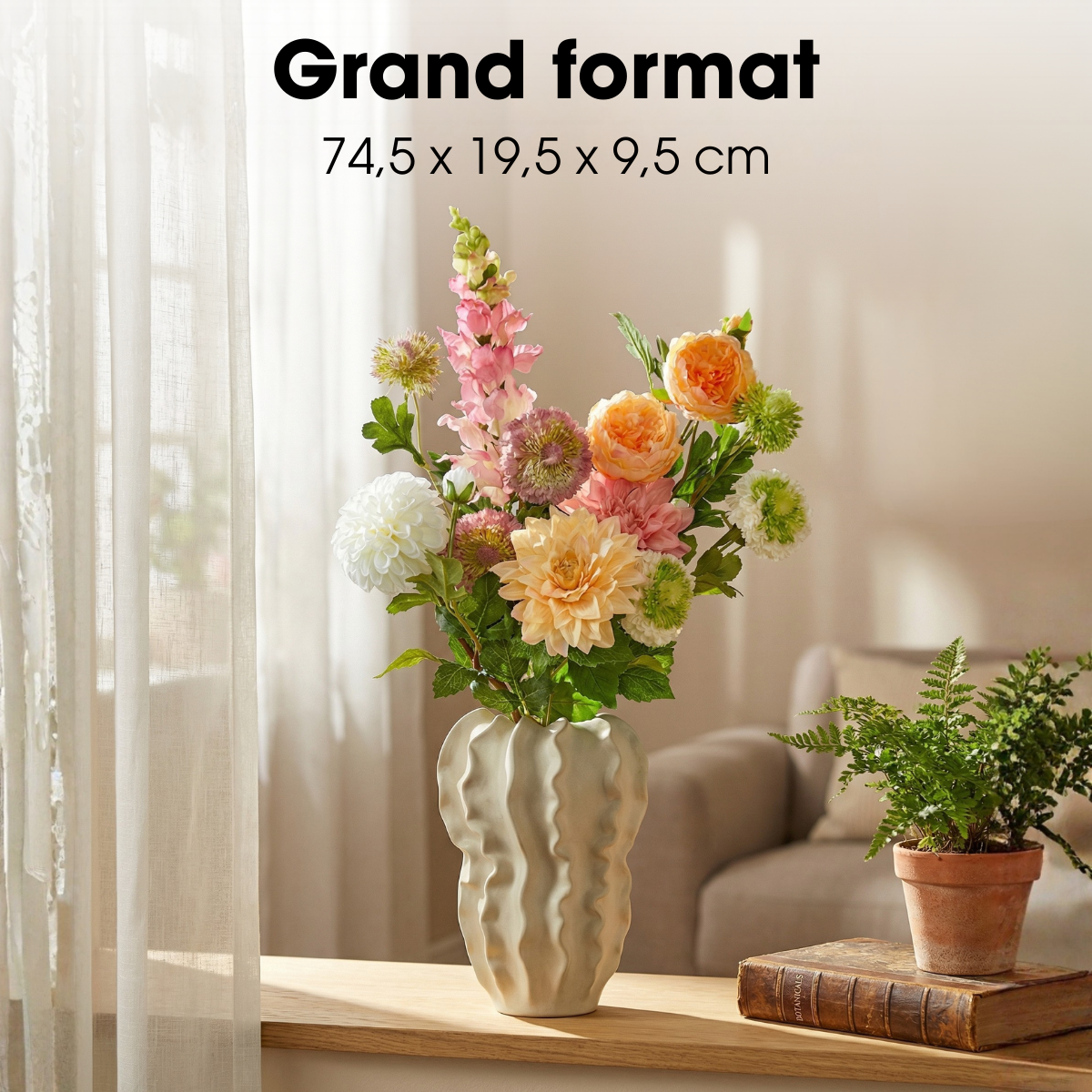 Fleur artificielle JEAN vert, MICA DECORATIONS